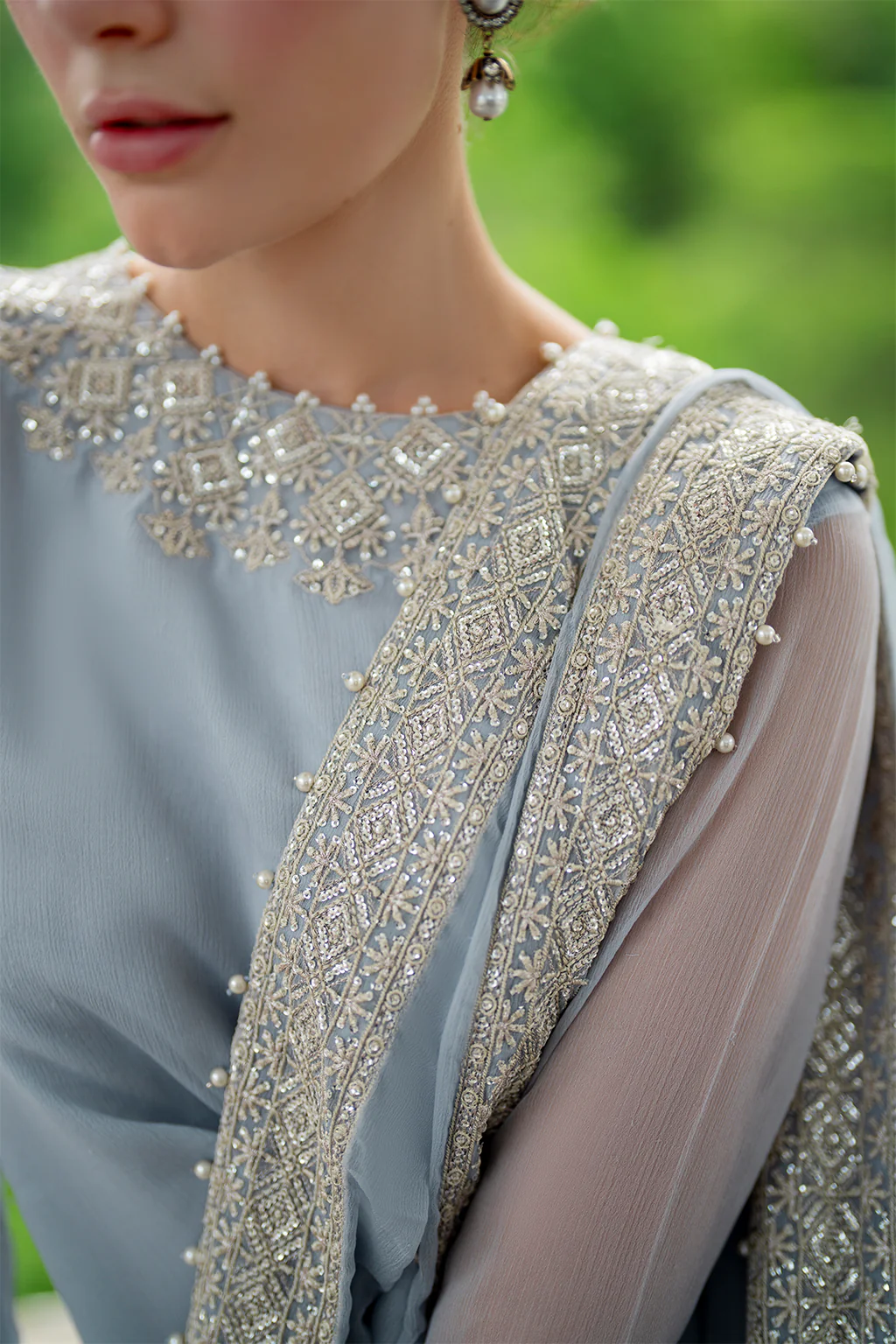 CC-70 Embroidered Chiffon - Image 3