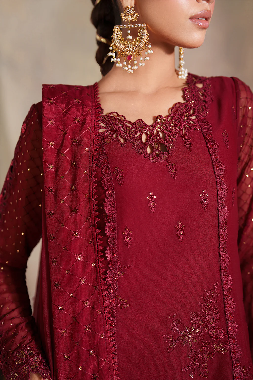 CC-83 Embroidered Chiffon - Image 2