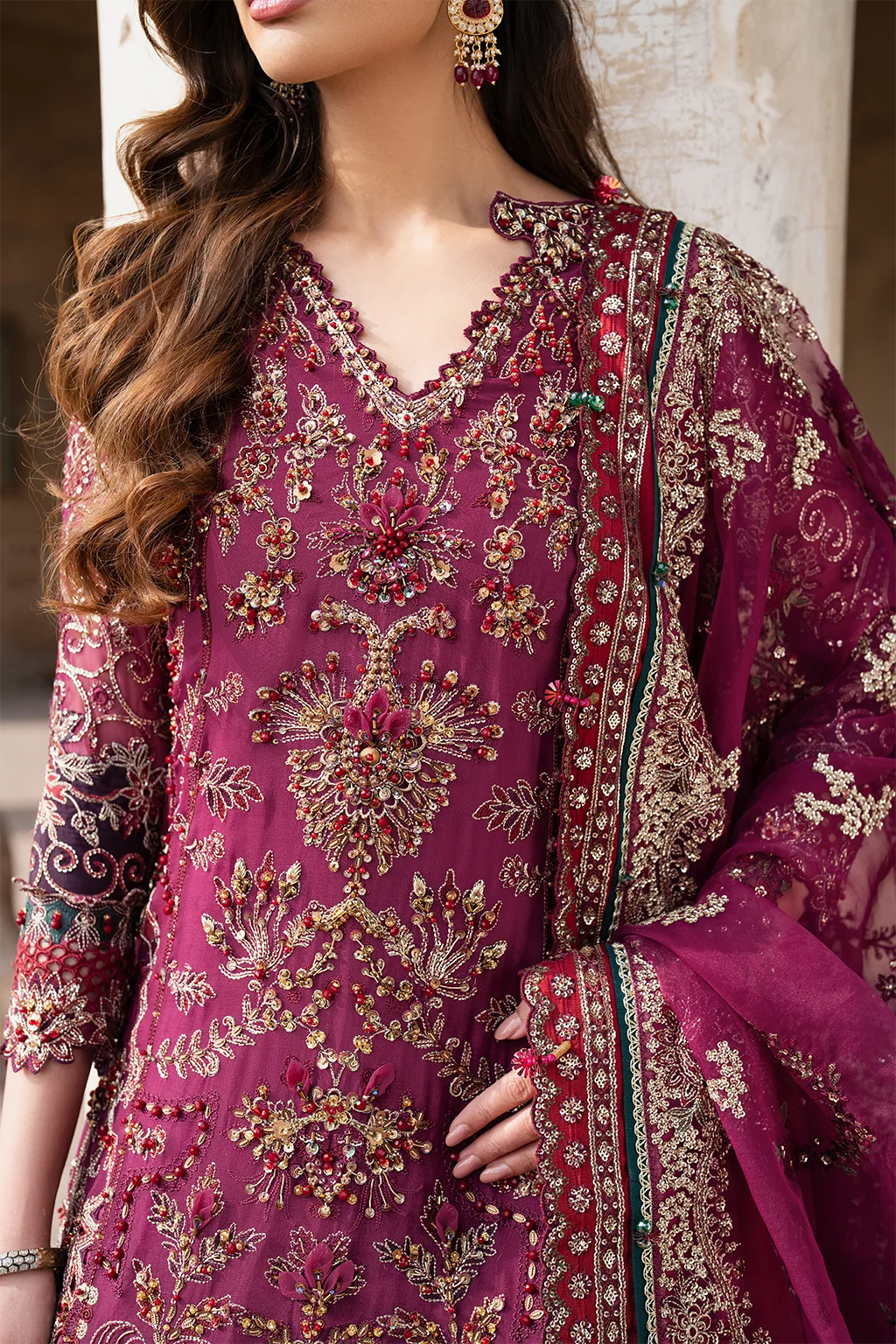ILC-04 Embroidered Chiffon - Image 4