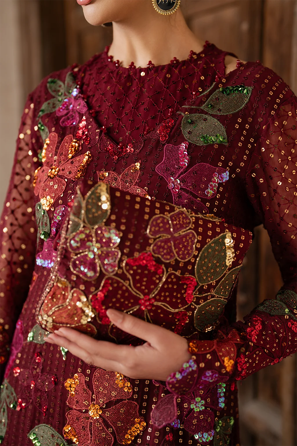 ILC-05 Embroidered Chiffon - Image 6