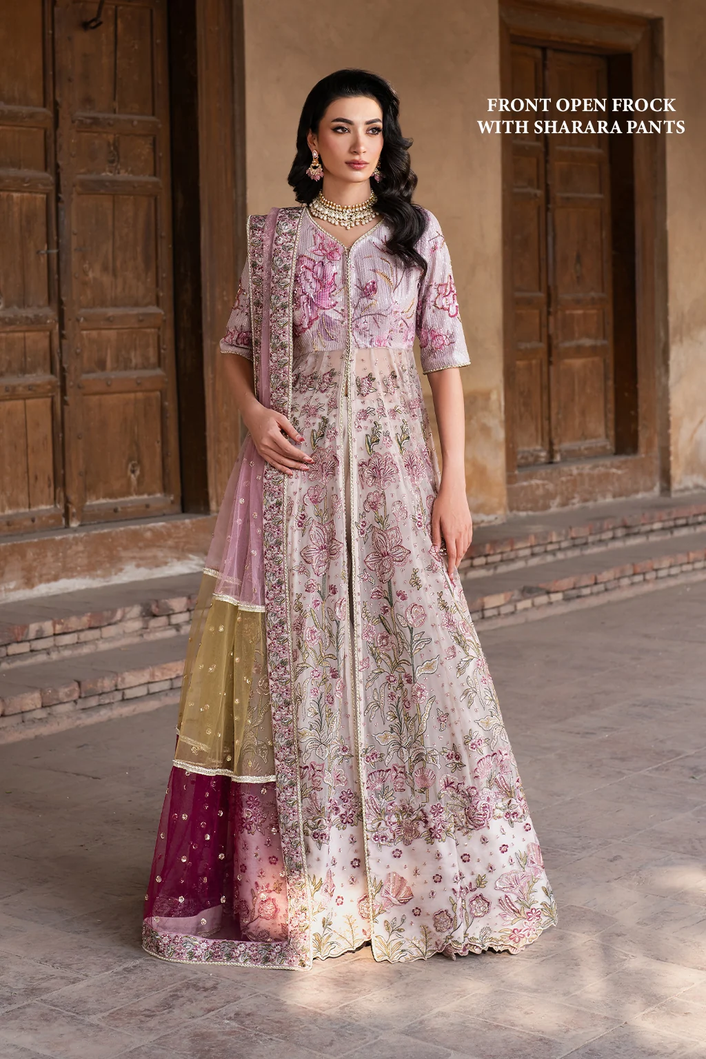 ILC-08 Embroidered Printed Silk - Image 2
