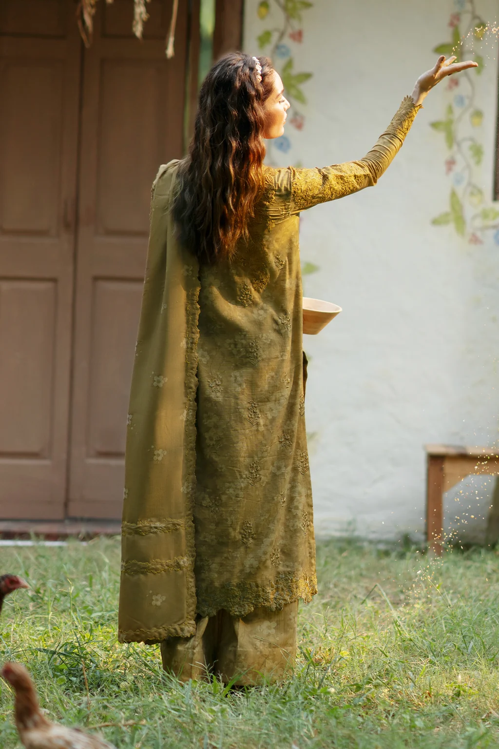 IPK-02 Embroidered Slub Khaddar - Image 3
