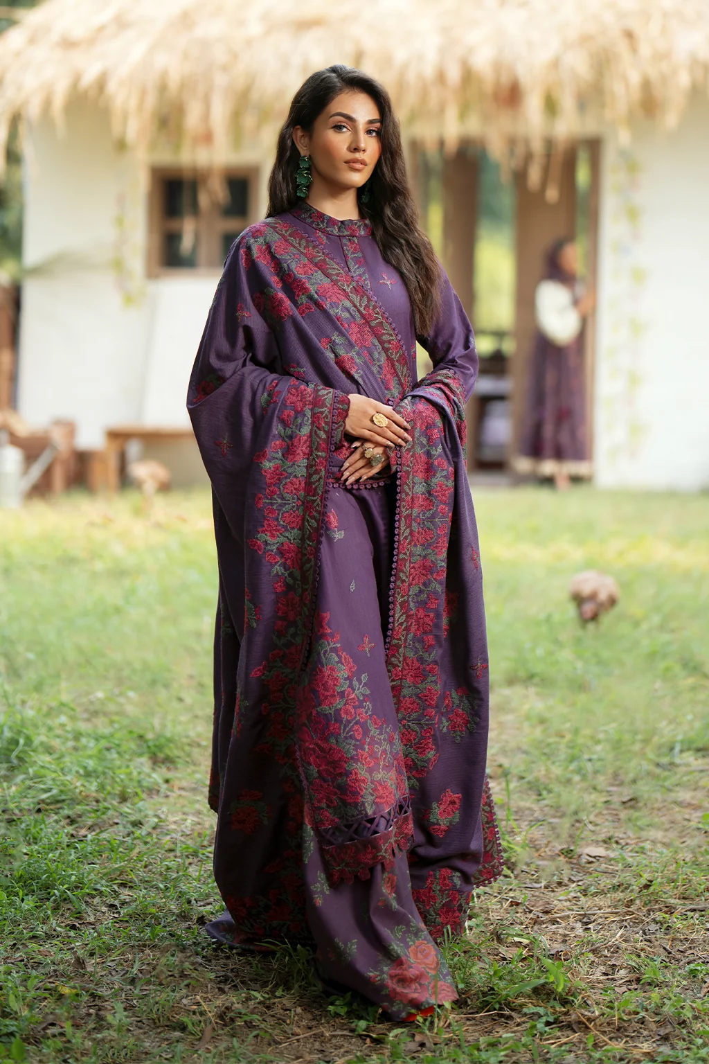 IPK-09 Embroidered Khaddar - Image 3