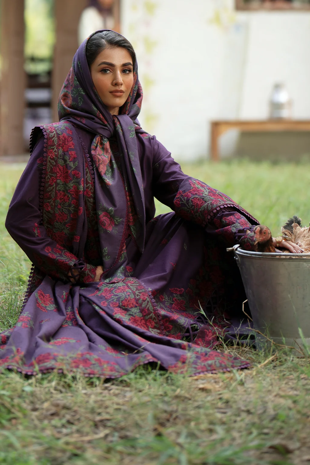 IPK-09 Embroidered Khaddar - Image 7