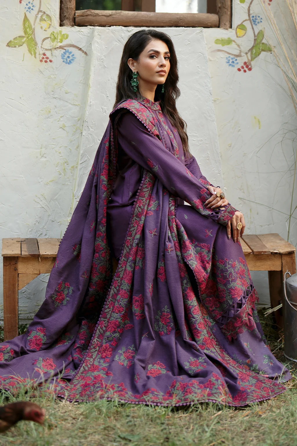 IPK-09 Embroidered Khaddar - Image 9