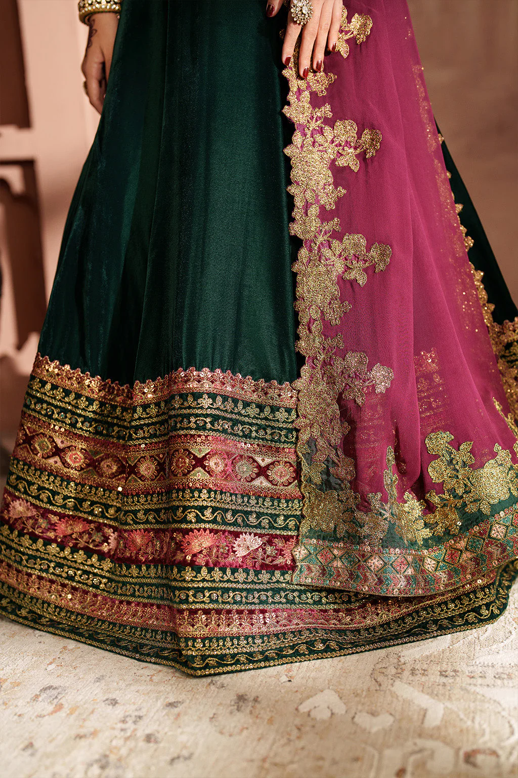 IV-65 Embroidered Velvet ( Frock ) - Image 4