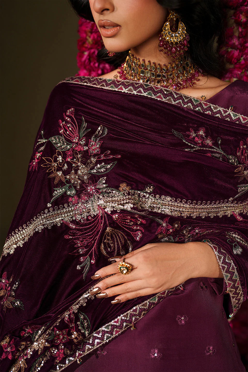 IV-68  Embroidered Velvet - Image 9