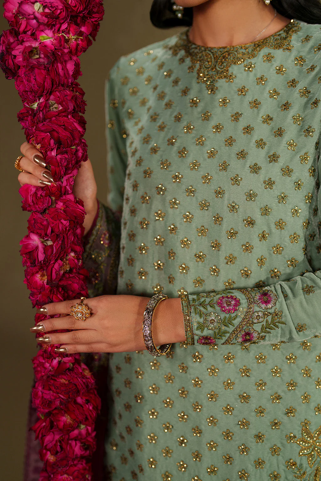 IV-73  Embroidered Velvet - Image 8