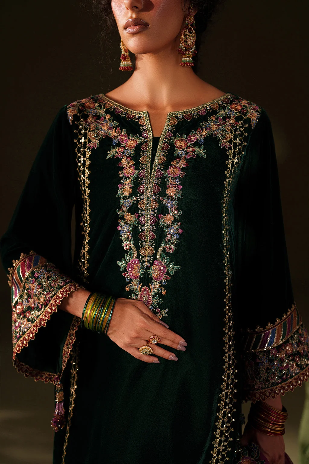 IV-74  Embroidered Velvet - Image 8