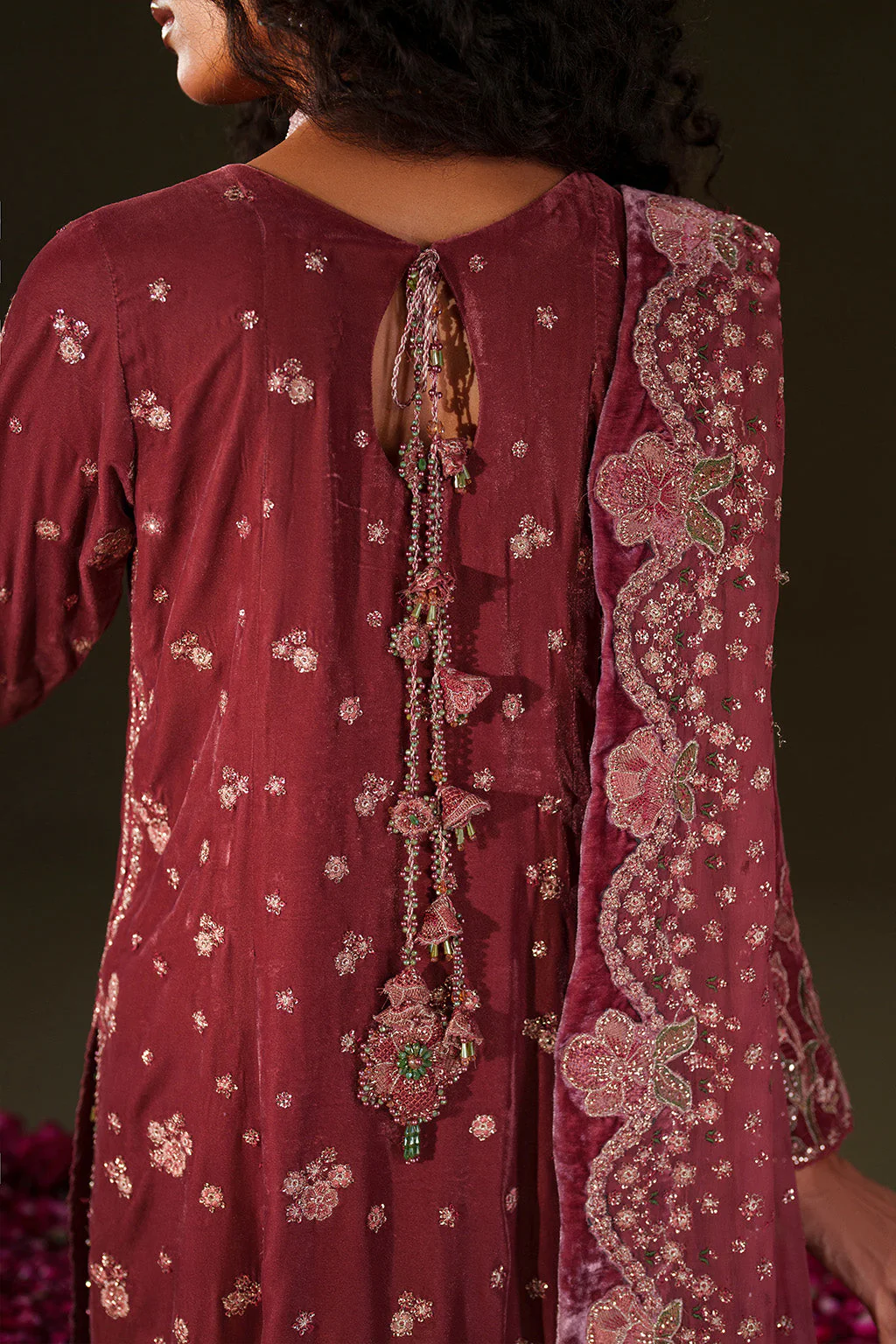 IV-75  Embroidered Velvet - Image 10