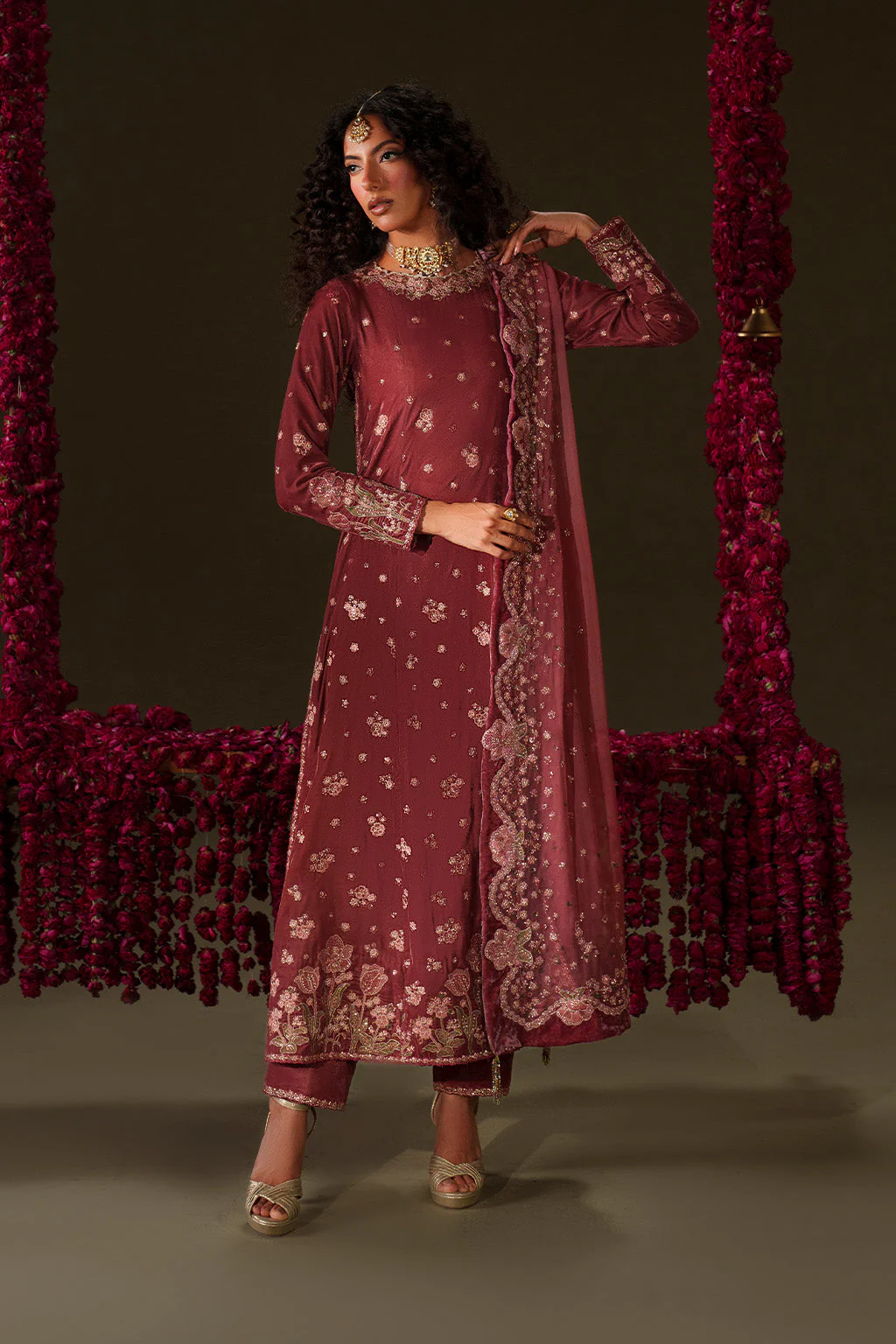 IV-75  Embroidered Velvet - Image 6