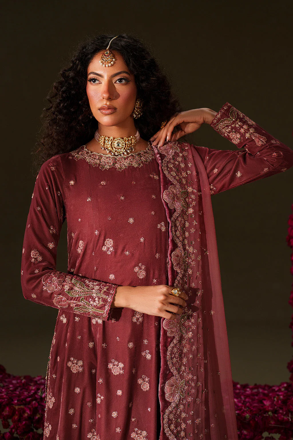 IV-75  Embroidered Velvet - Image 7