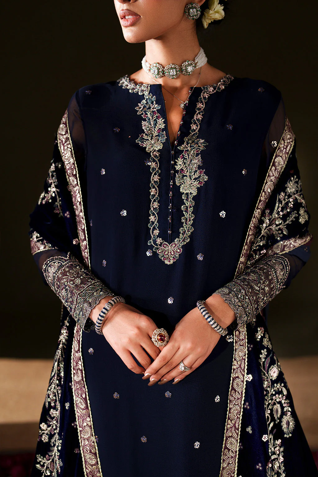 IV-76  Embroidered Velvet - Image 8