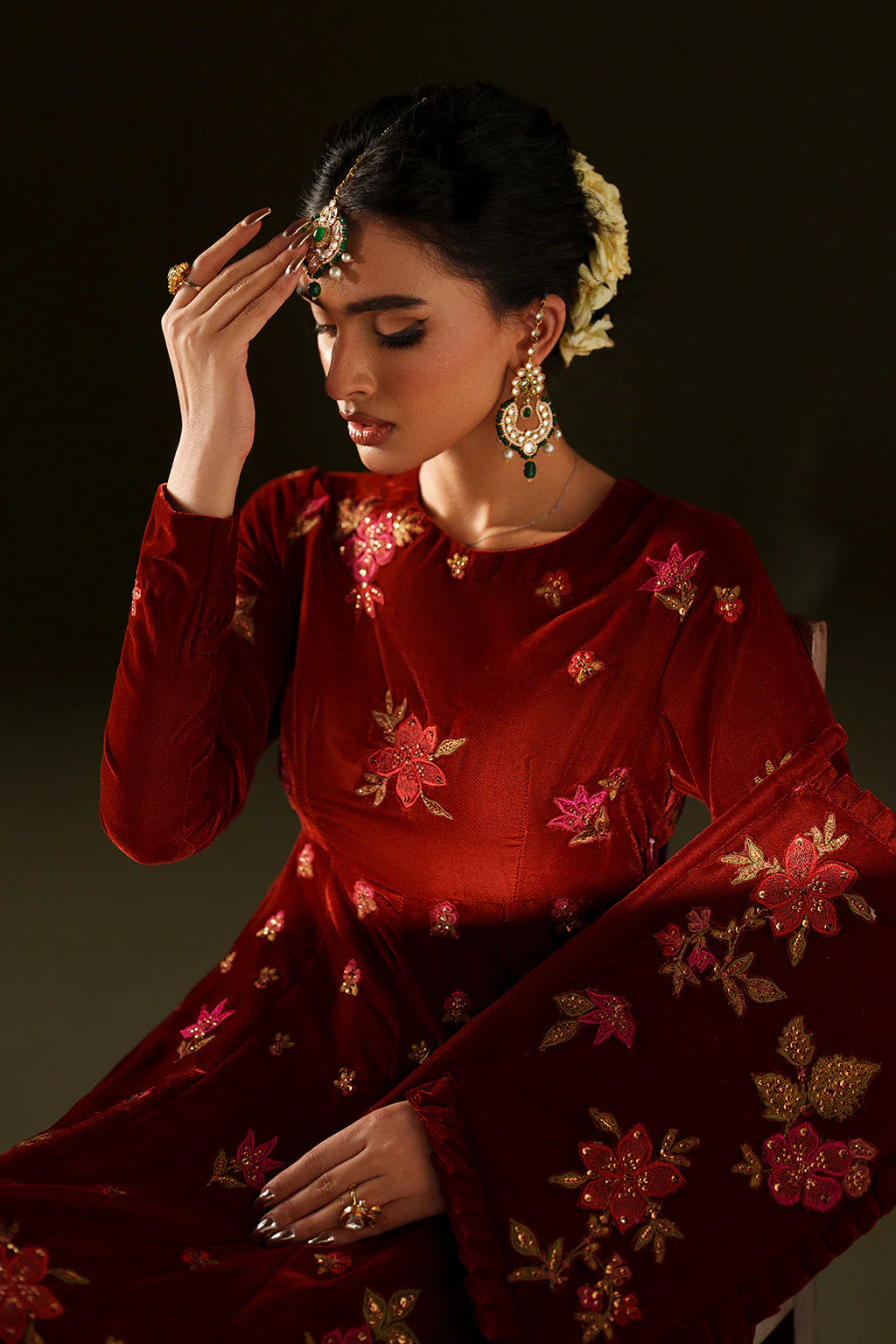 IV-79  Embroidered Velvet - Image 8