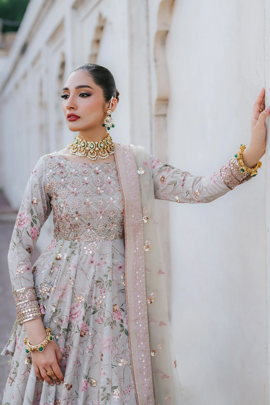 UE-313 Embroidered Raw Silk - Image 10