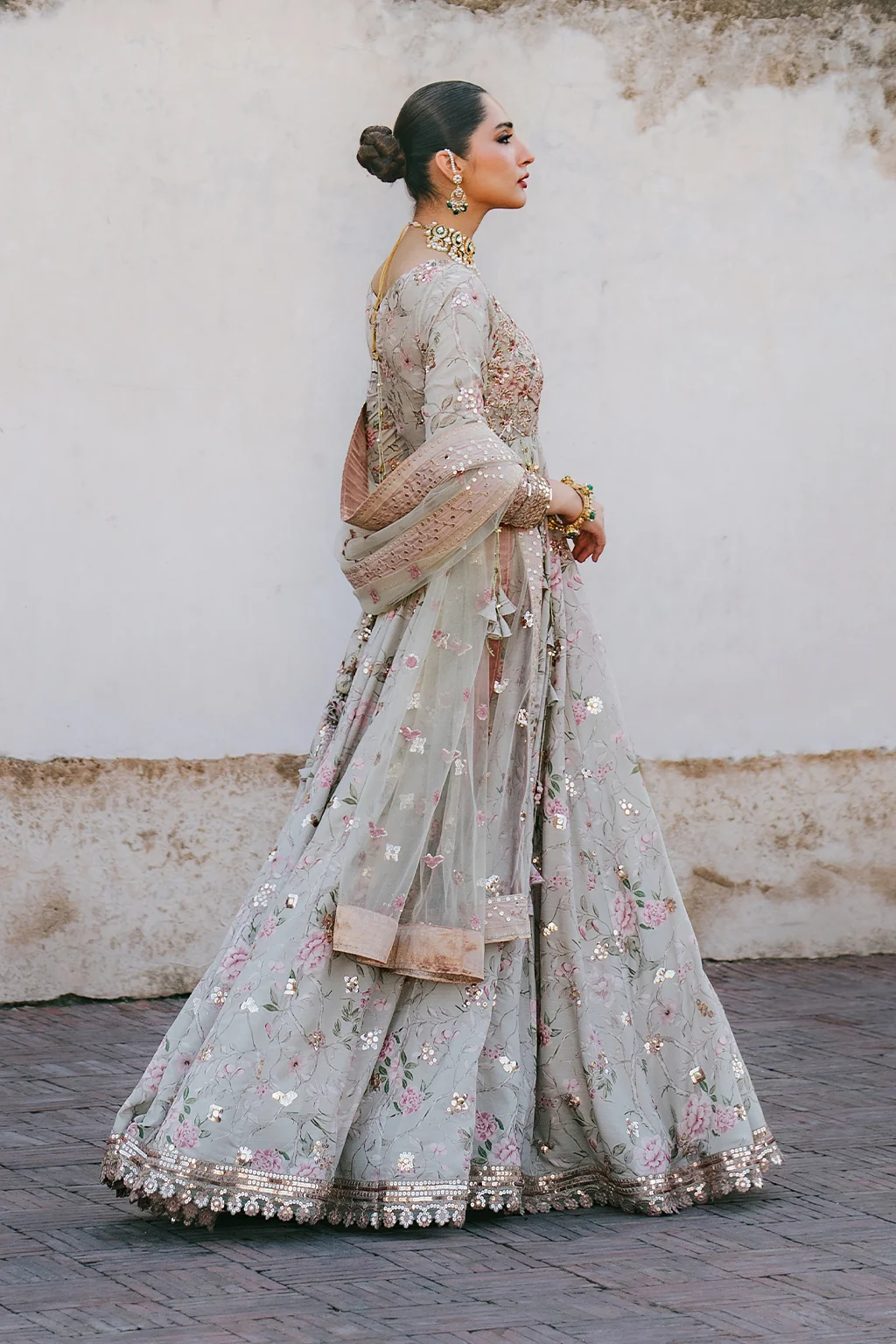 UE-313 Embroidered Raw Silk - Image 6