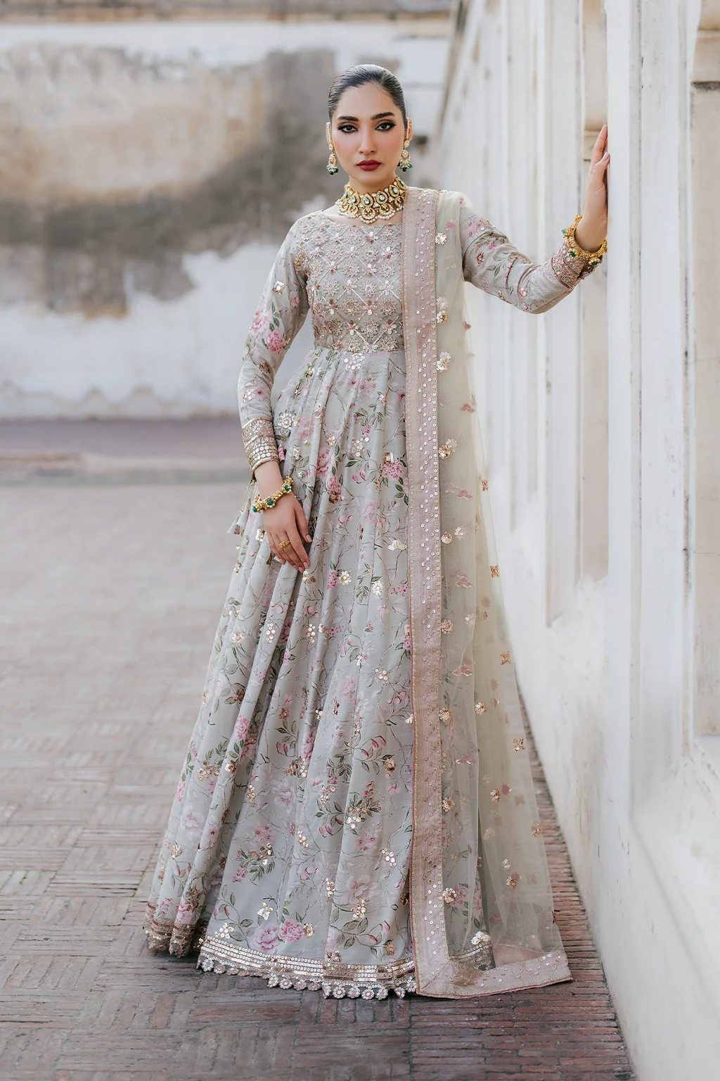 UE-313 Embroidered Raw Silk - Image 9