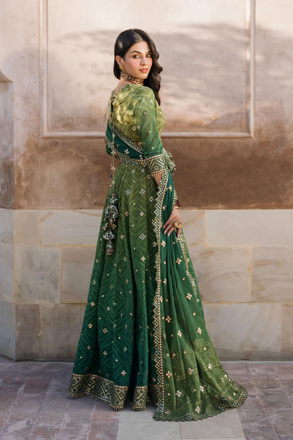 UE-328 Embroidered Chiffon (frock) - Image 3