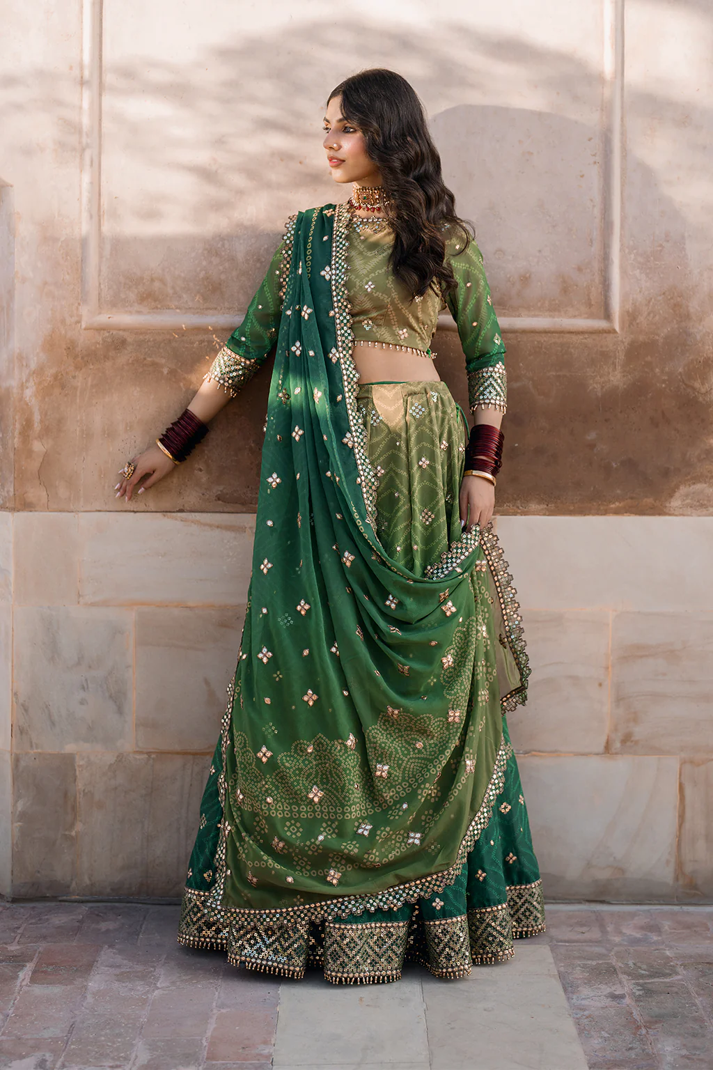 UE-328 Embroidered Chiffon (frock) - Image 4
