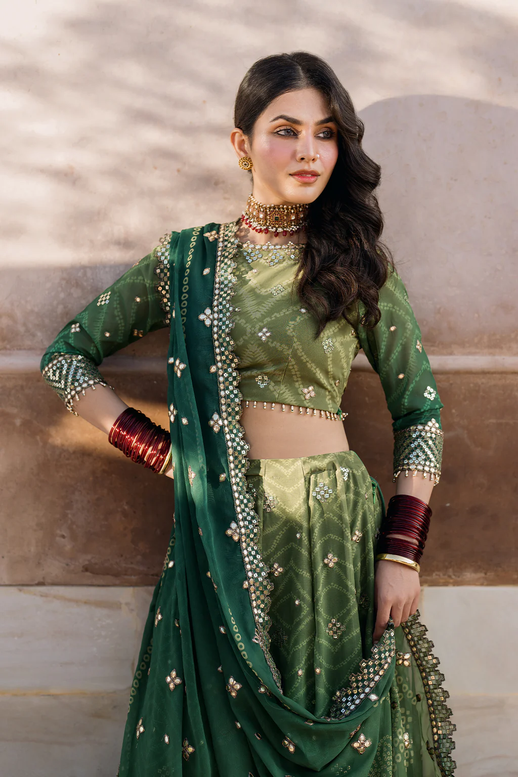 UE-328 Embroidered Chiffon (frock) - Image 7