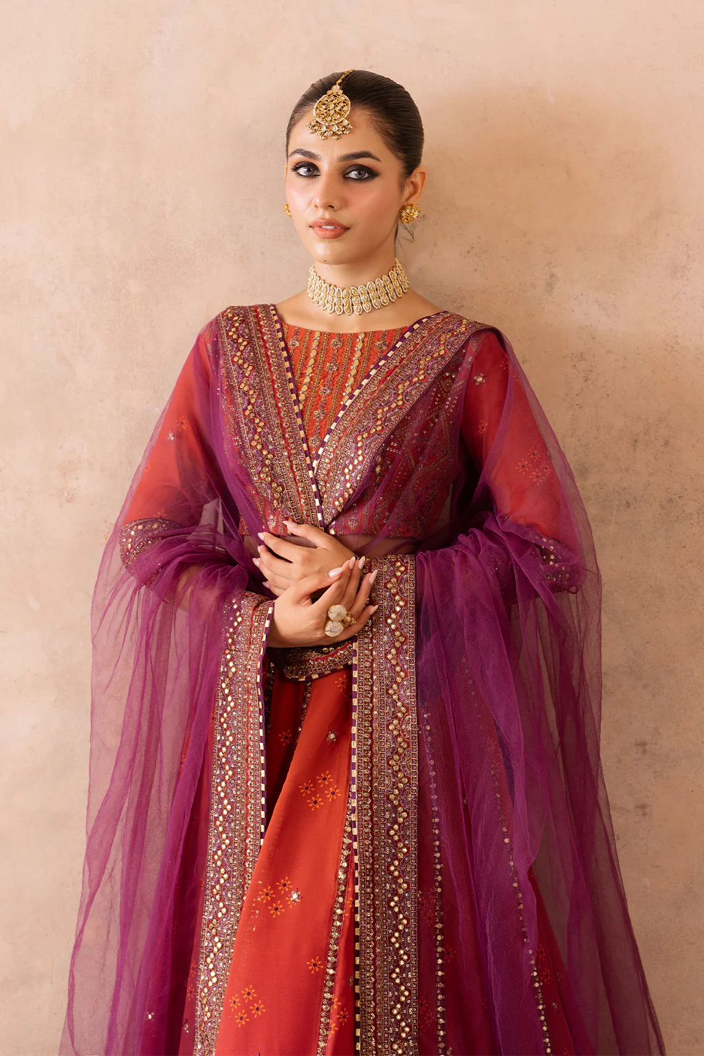 UE-334 Embroidered Chiffon (lehnga) - Image 12