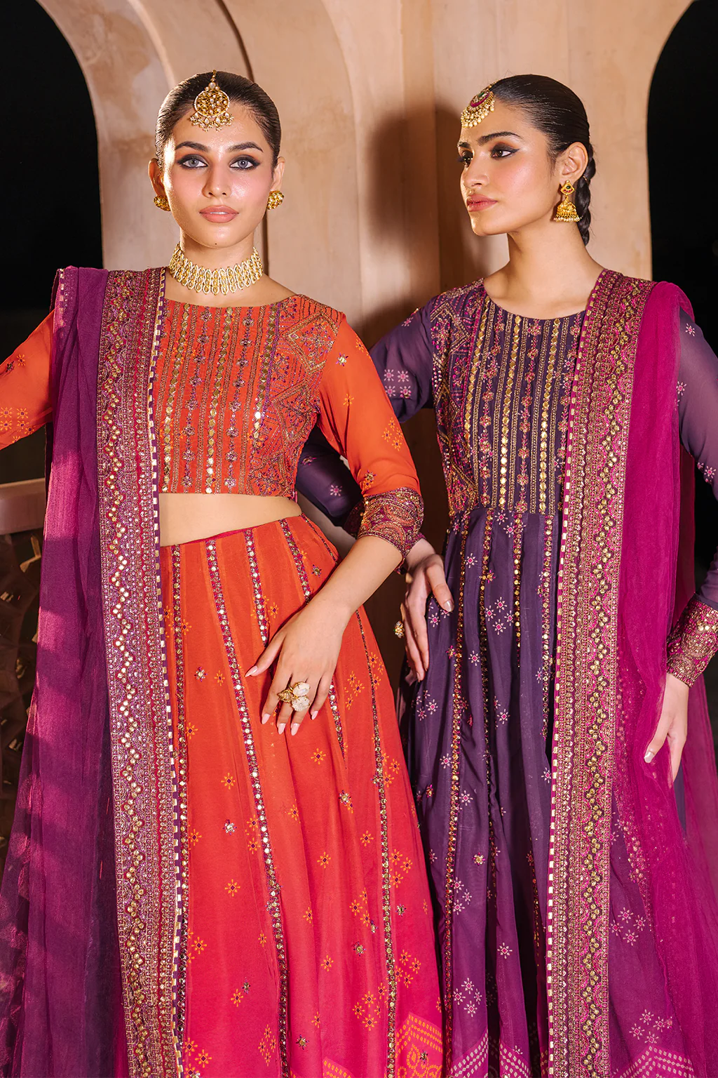 UE-334 Embroidered Chiffon (lehnga) - Image 9