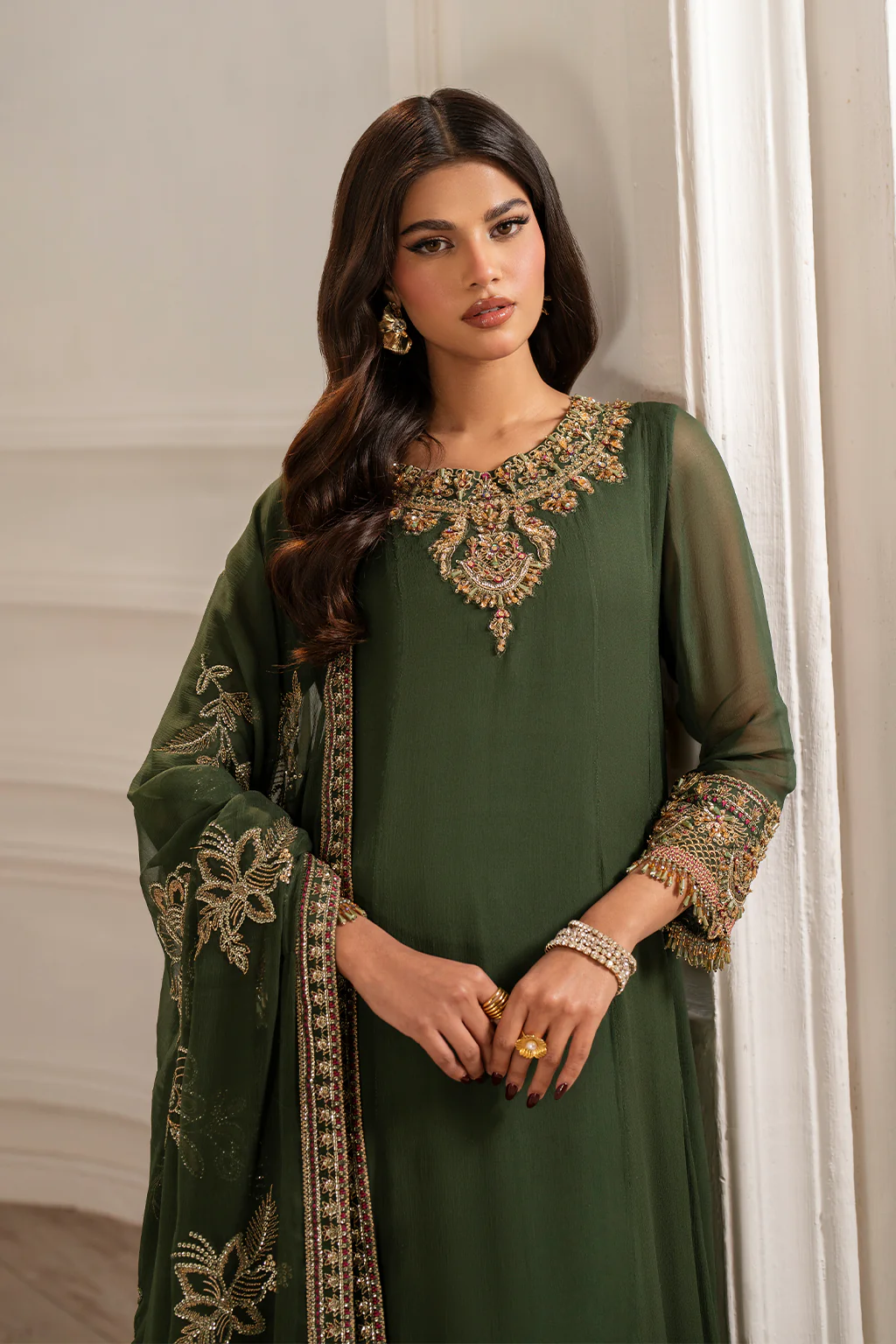 UE-416 Embroidered Chiffon - Image 4
