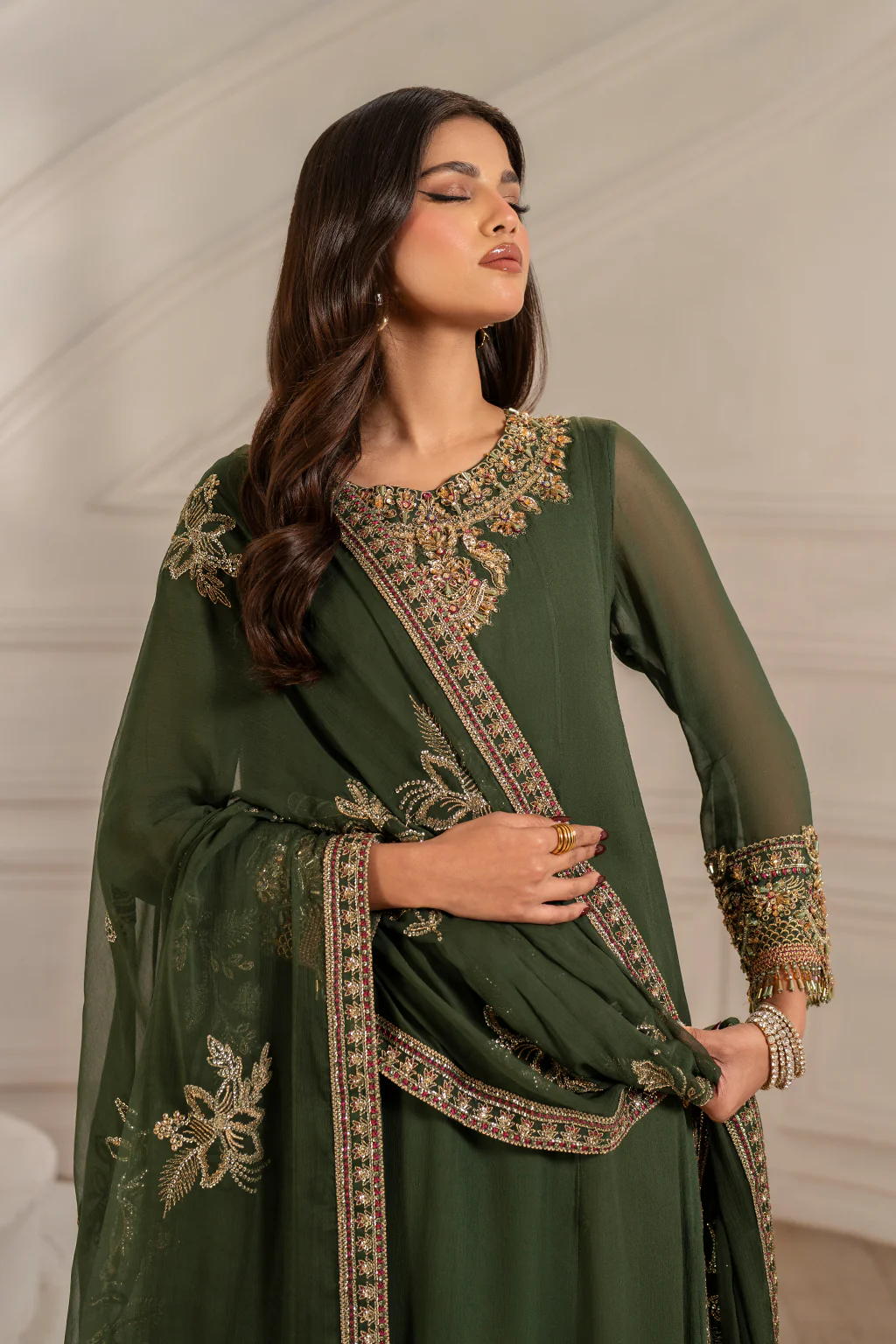 UE-416 Embroidered Chiffon - Image 9