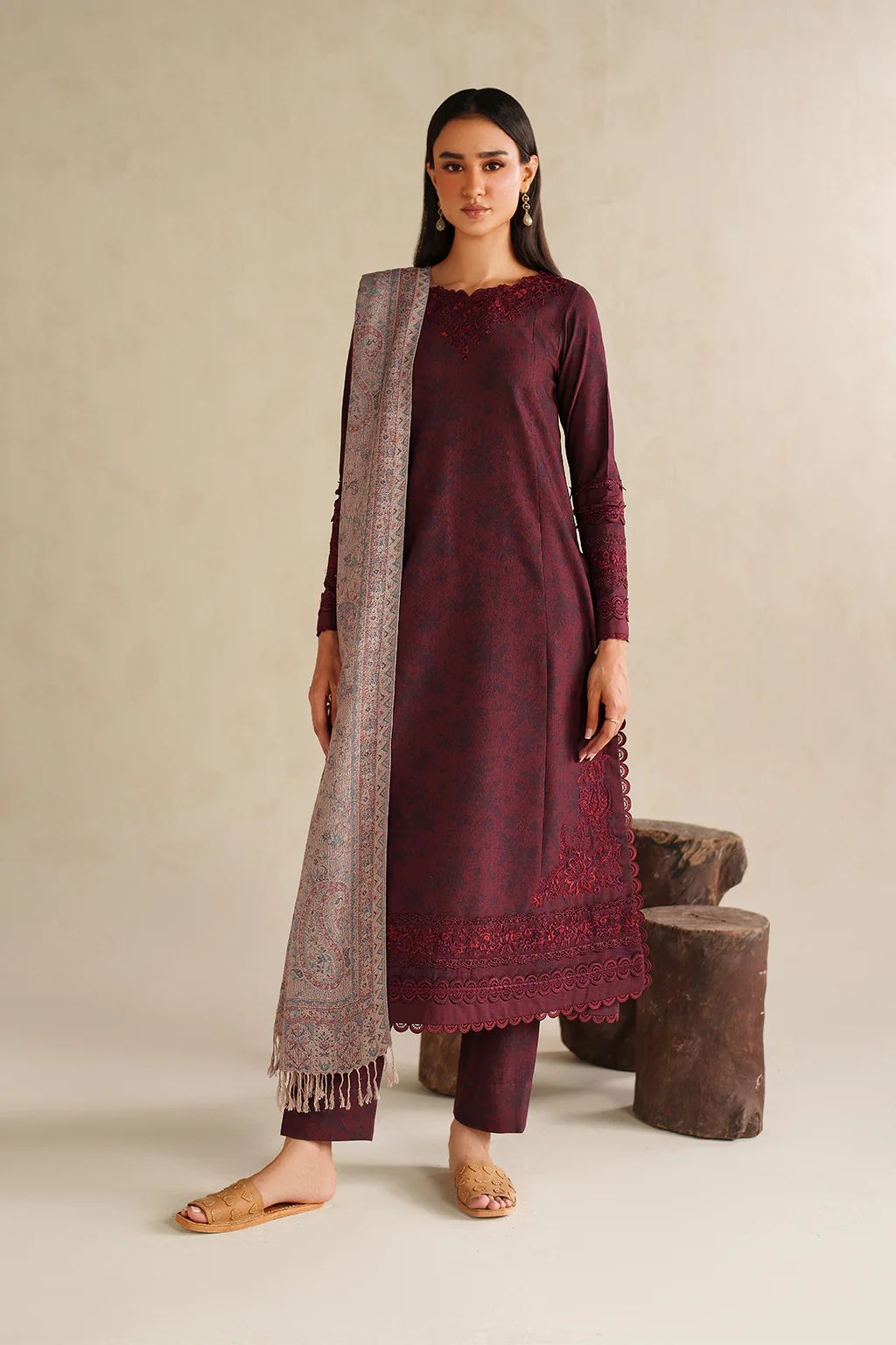 UE-590 Printed Khaddar