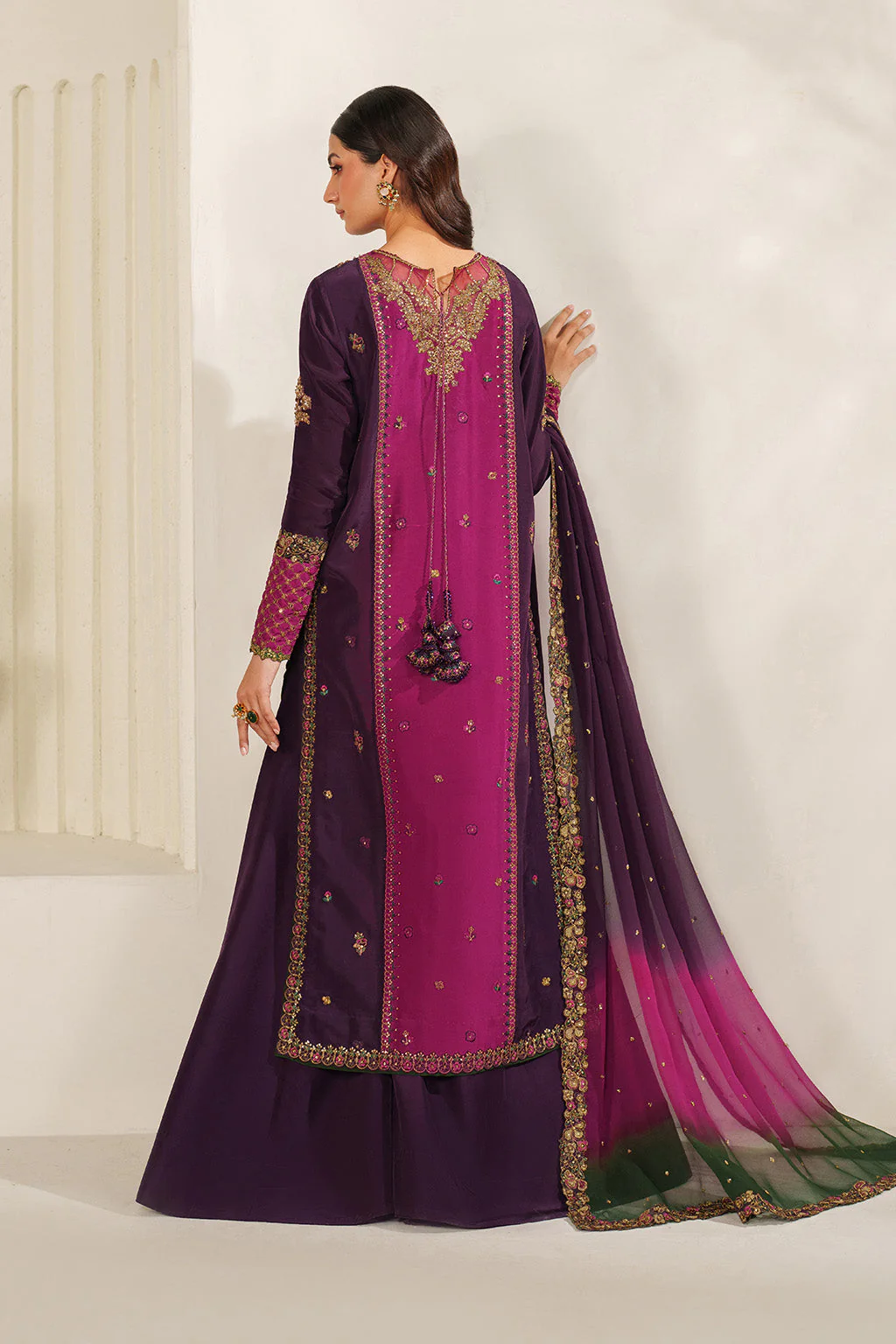 UE-611  Embroidered  Ramen Silk - Image 3
