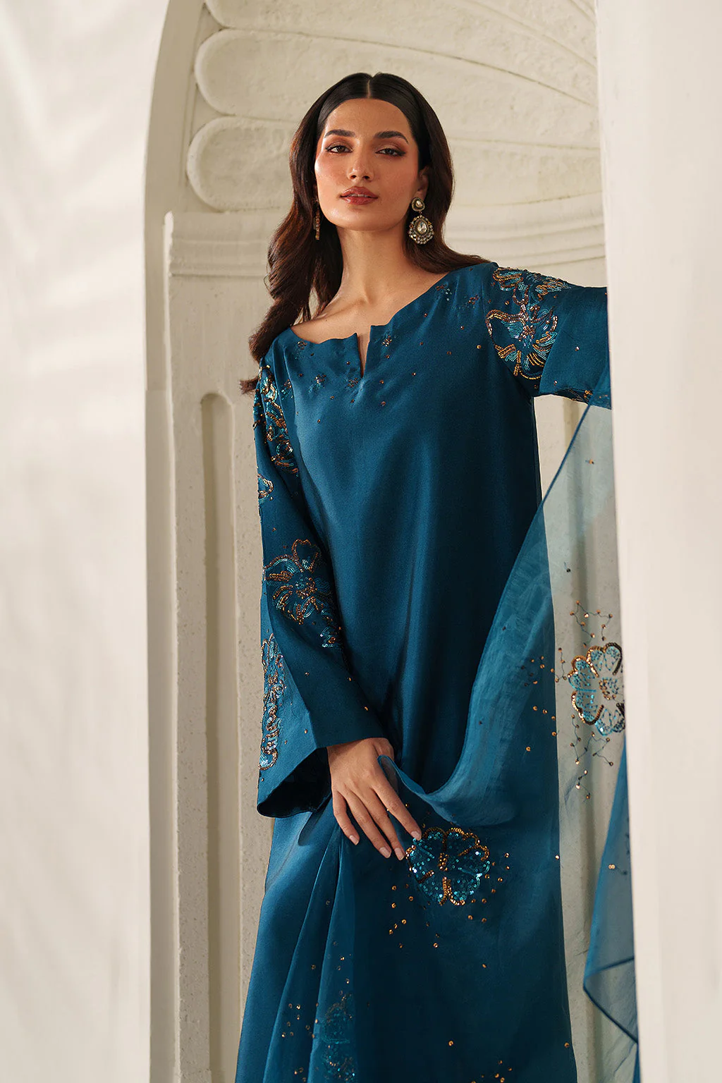 UE-616  Embroidered Ramen Silk - Image 5