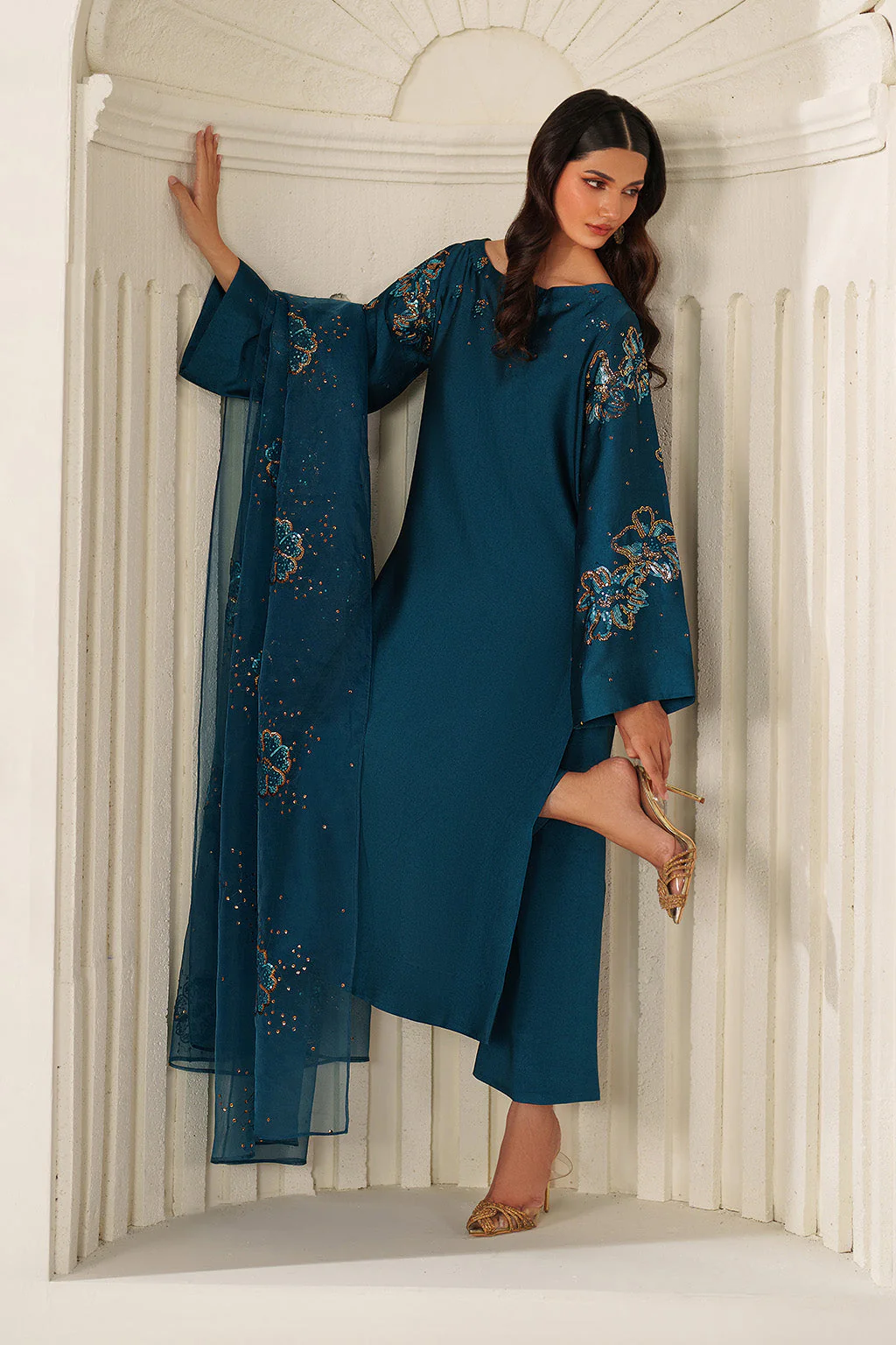 UE-616  Embroidered Ramen Silk - Image 7