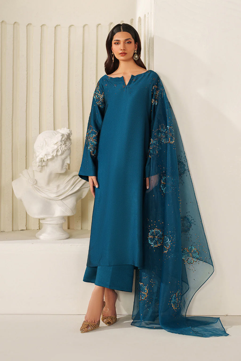 UE-616  Embroidered Ramen Silk - Image 8