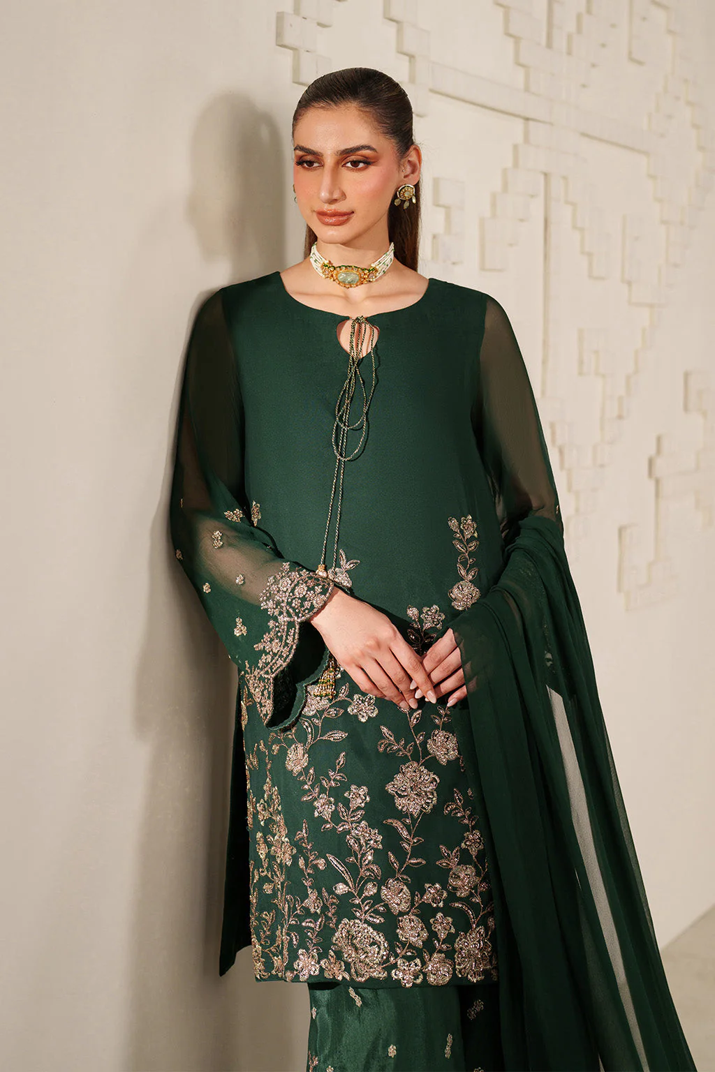 UE-619  Embroidered Chiffon - Image 9
