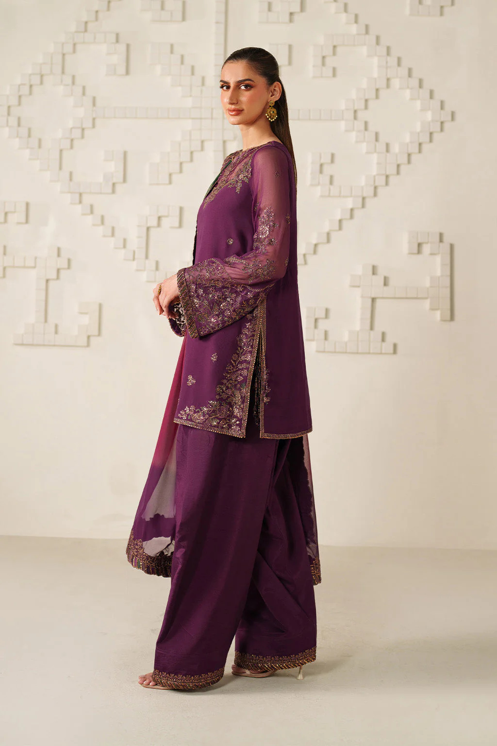 UE-624 Embroidered Chiffon - Image 9